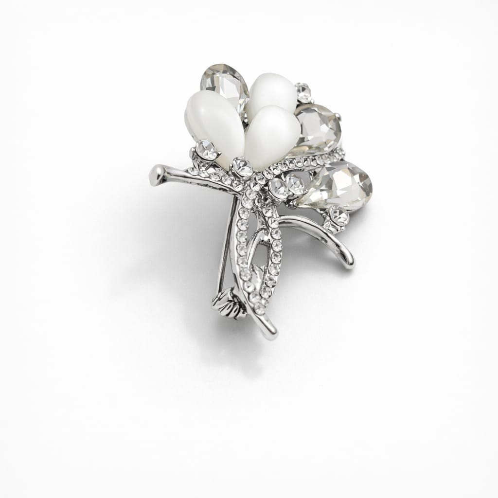 Vintage-Inspired Silver Brooch