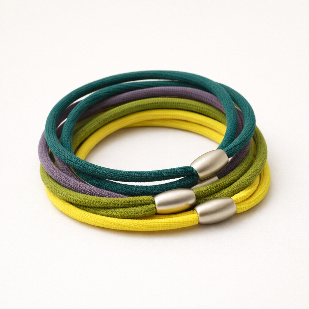 Matte Bead Elastic Hair Tie Set