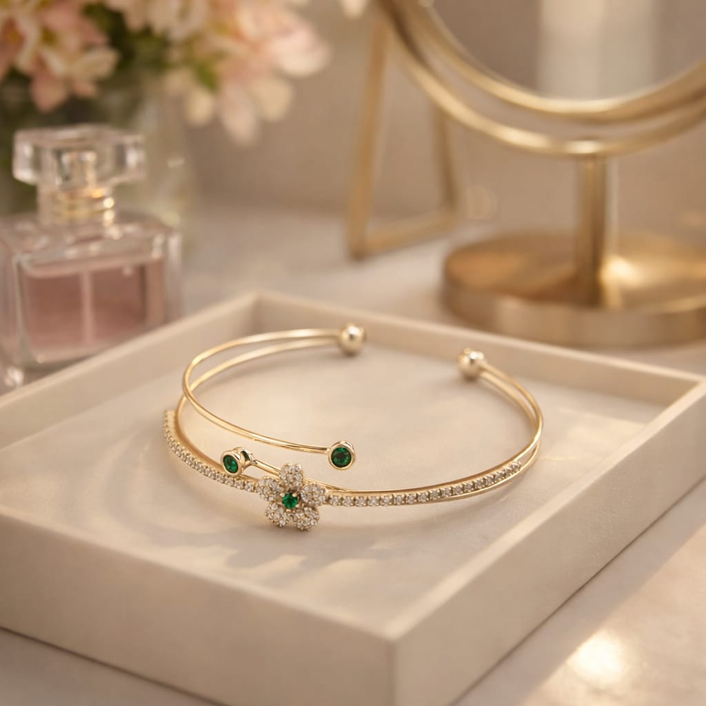 Emerald Blossom Bracelet