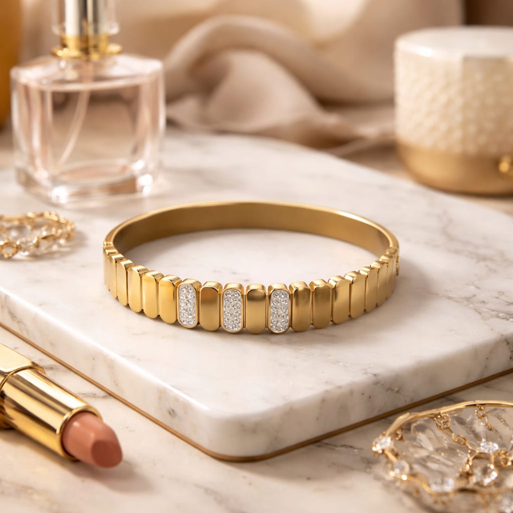 Solas Geometric Pave Bracelet