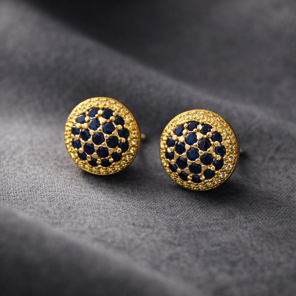 Royal Spark Crystal Stud Earrings