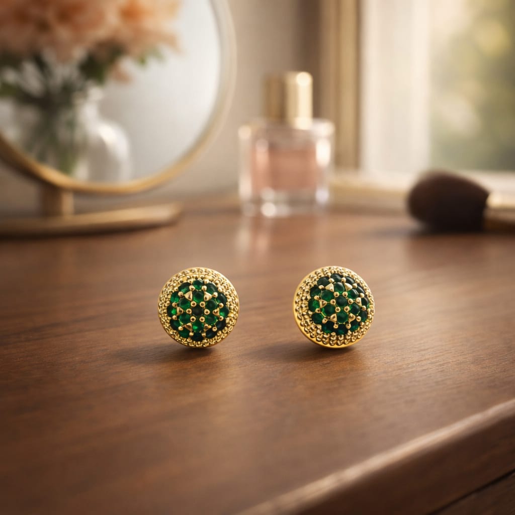Royal Spark Crystal Stud Earrings