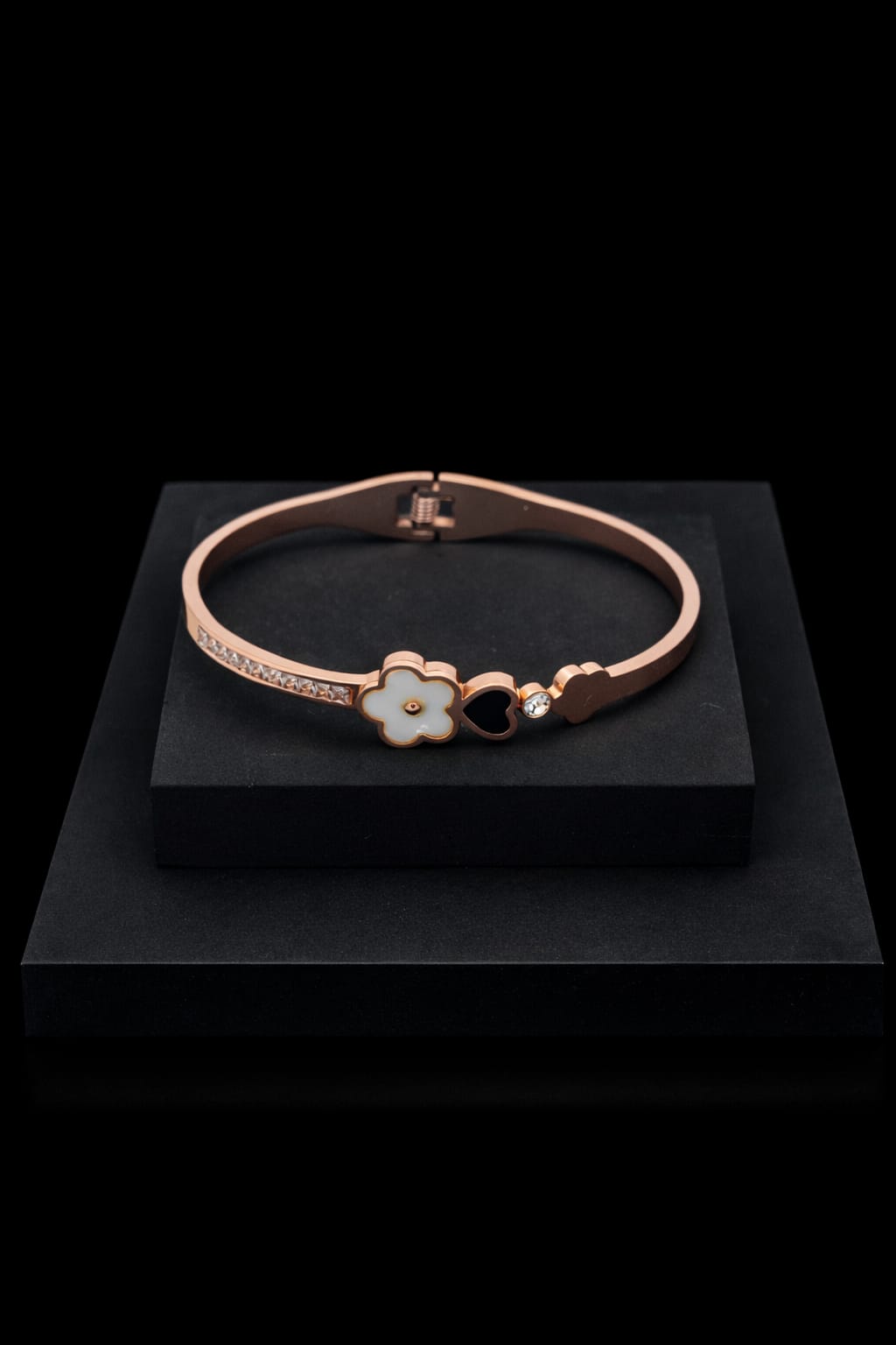Blush Clover Charm Bracelet
