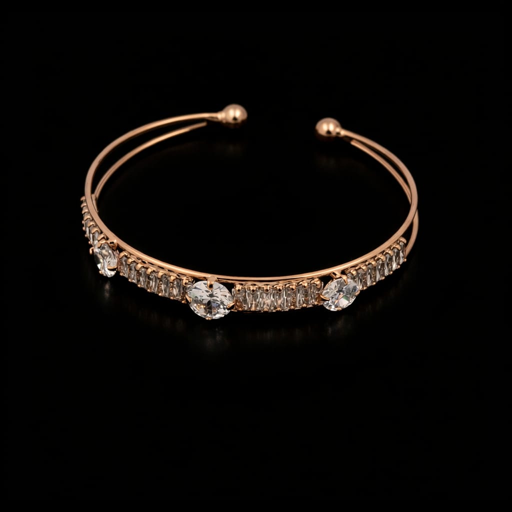 Crystal Radiance Open Cuff Bracelet