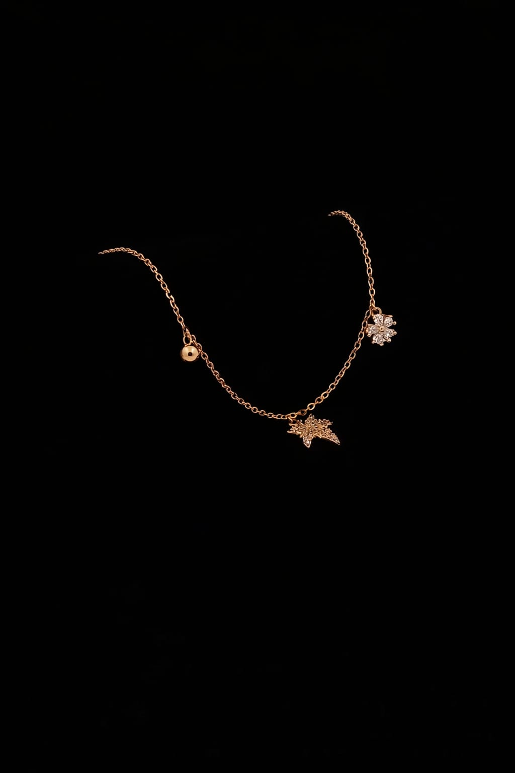 Celestial Charm Gold Hand Chain