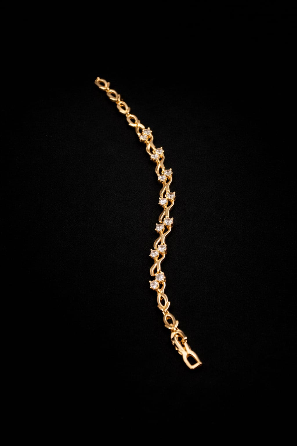Twisted Crystal Vine Hand Chain