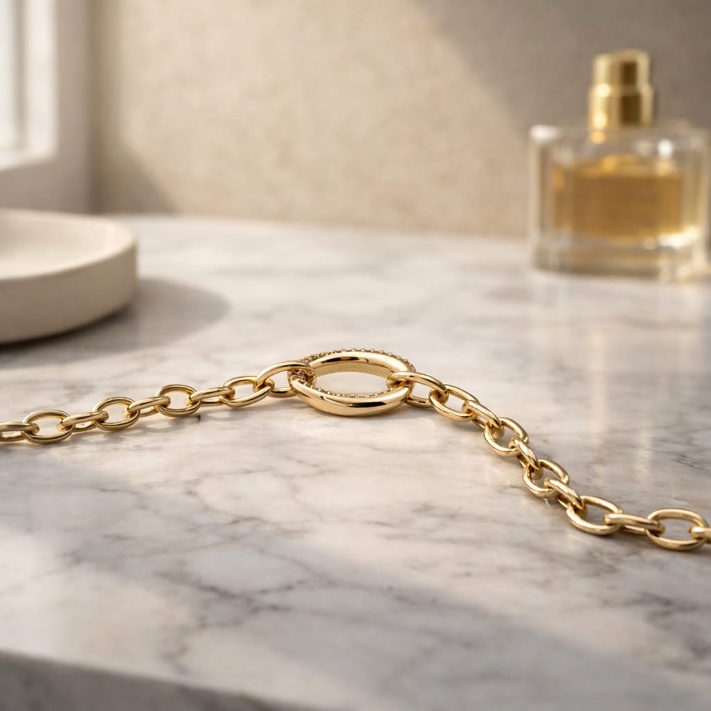 Gold-Toned Cable Hand Chain