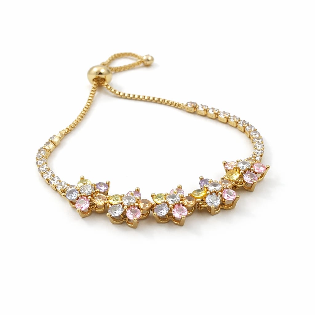 Pastel Garden Multi-Gemstone Hand Chain