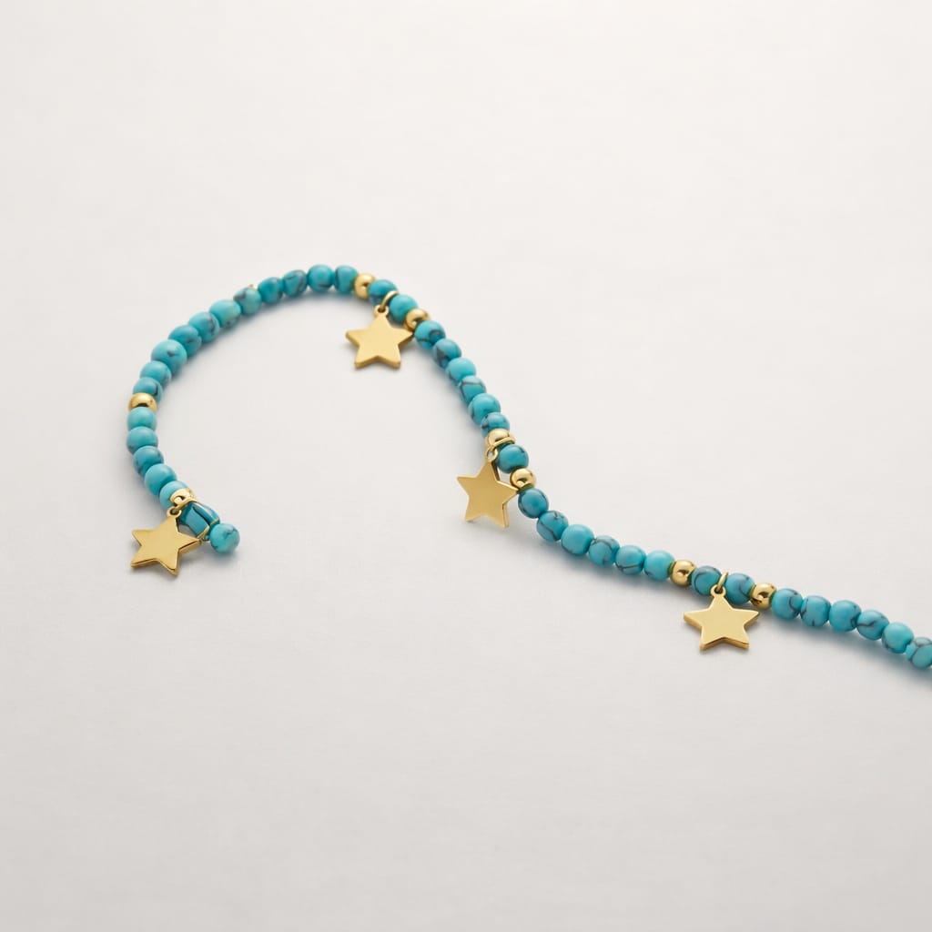 Celestial Turquoise Charm Hand Chain