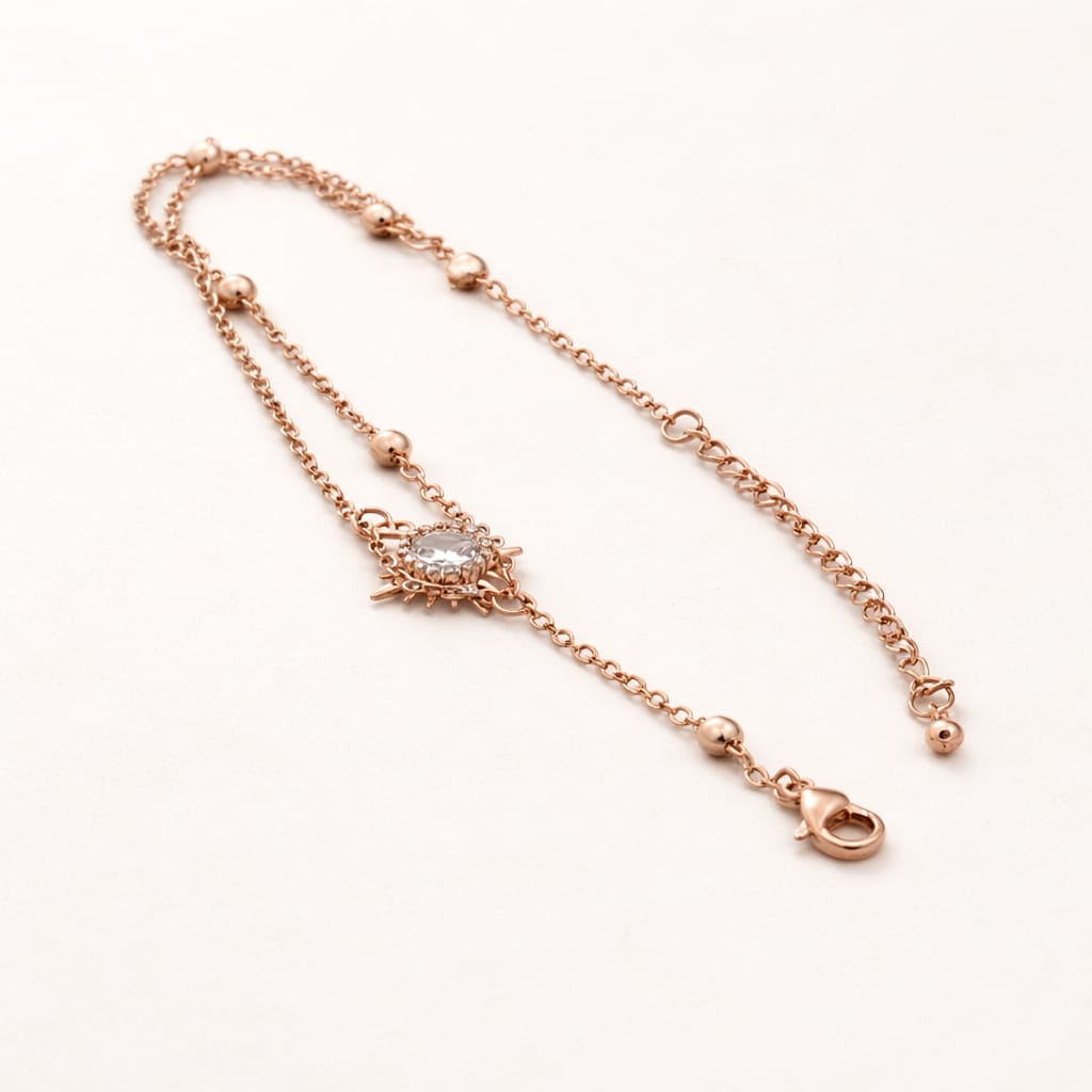 Sunburst Charm Anklet